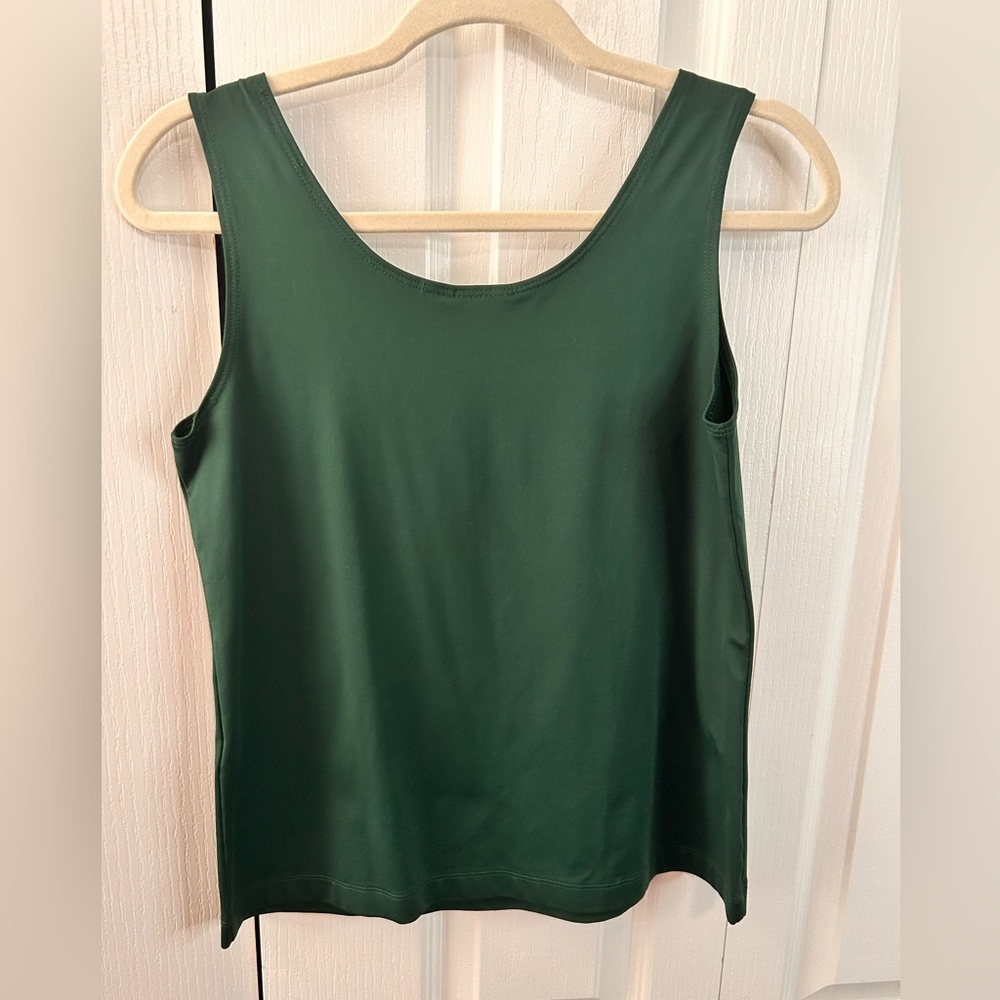 Chico's Women’s Emerald‎ Green Tank Top Size 1 Medium - Picture 4 of 4